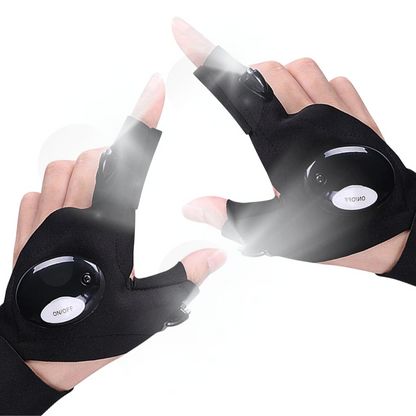 Guantes con luz LED incorporada