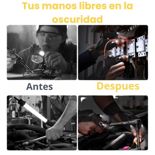 Guantes con luz LED incorporada