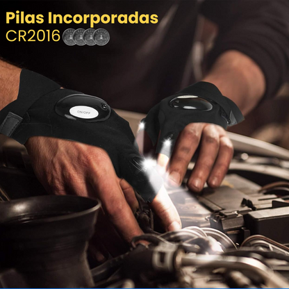 Guantes con luz LED incorporada
